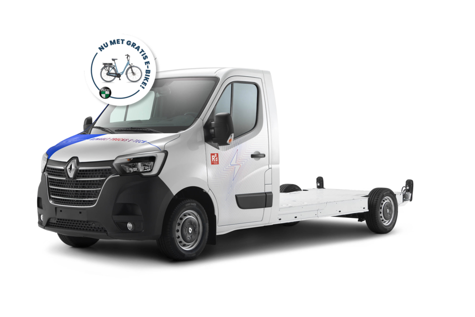 renault master e-tech platform cabine met elektrische fiets e-bike badge renault master e-tech platform cabine met elektrische fiets e-bike badge