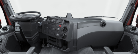 De cabine / het interieur van de Renault Trucks C De cabine / het interieur van de Renault Trucks C