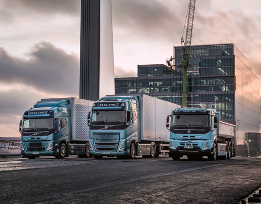 Verkoop complete range zware elektrische Volvo-trucks start dit jaar