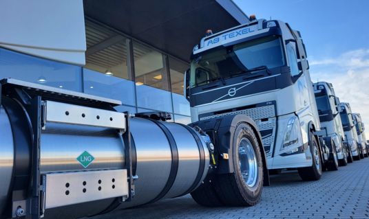 AB Texel gaat voor duurzaam transport met (Bio-)LNG-trucks van Volvo