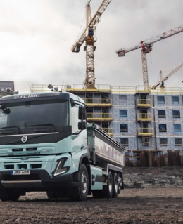 Volvo biedt elektrische trucks die geschikt zijn voor de bouwsector